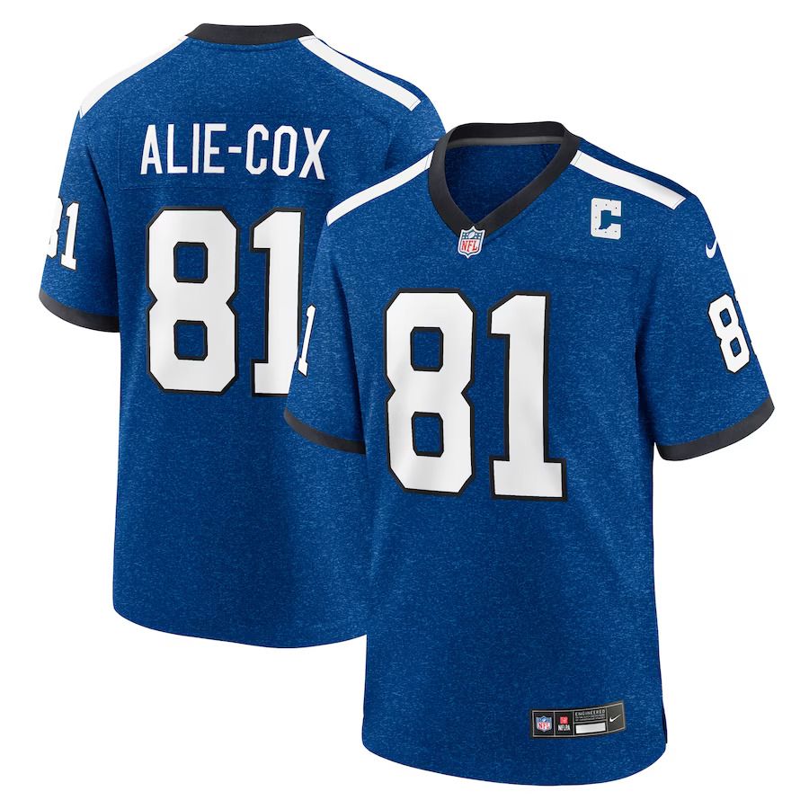 Men Indianapolis Colts 81 Mo Alie Cox Nike Royal Indiana Nights Alternate Game NFL Jersey